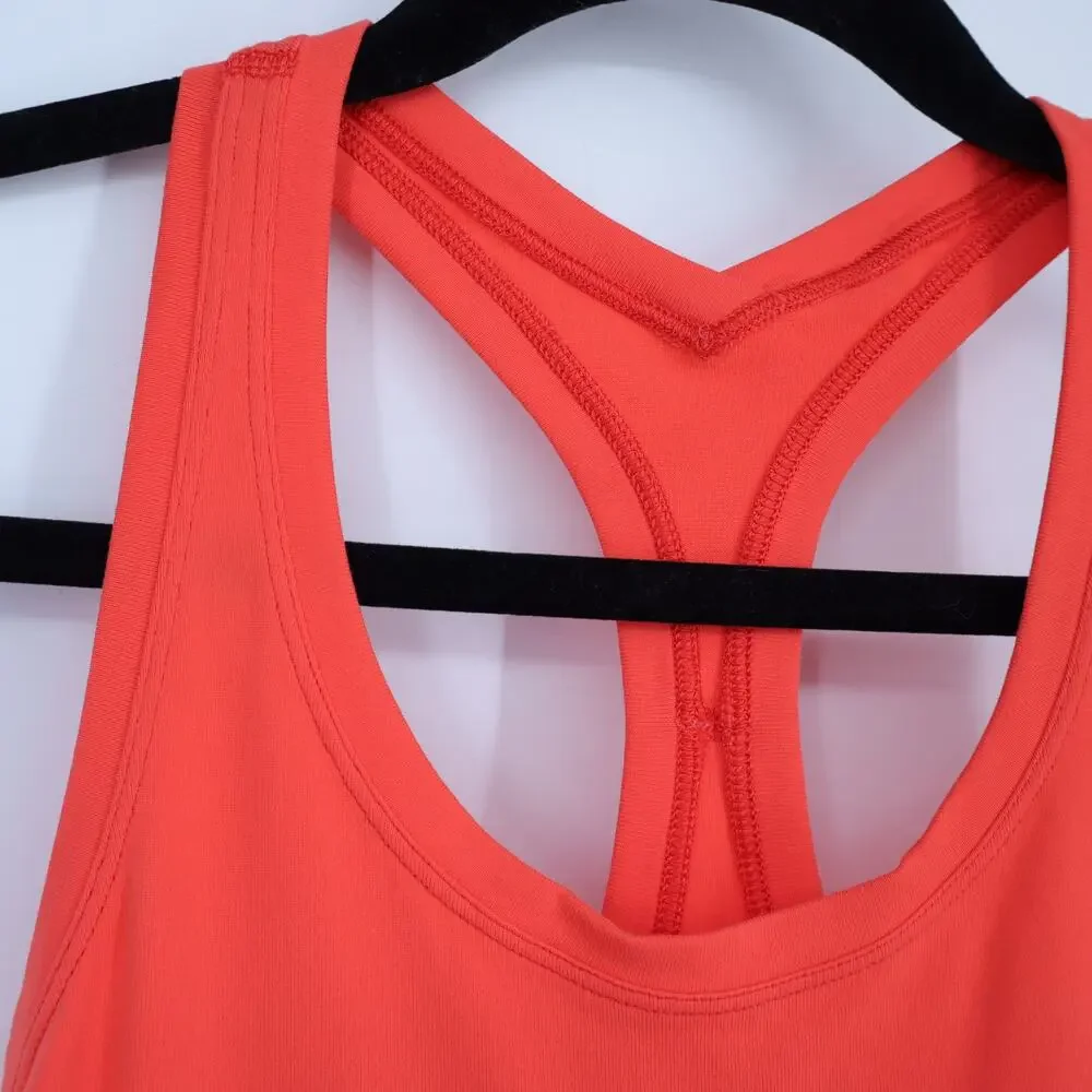 LULULEMON Cool Racerback Knit Tank Top Cape Red Active Knit Women's 4
